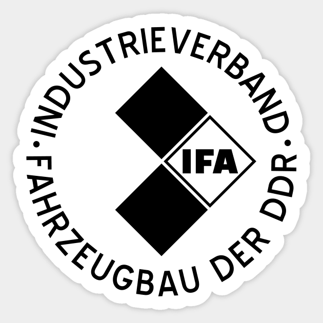 IFA Logo v2 (black) Sticker by GetThatCar